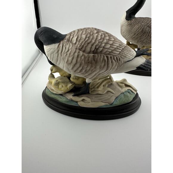 BOEHM Canadian Geese Porcelain Figurines Set of Two w/ Stands 1953 #408N #408 - Picture 7 of 14